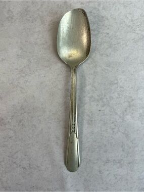 Vintage Fairfield Silverplate Tablespoon Simple Pattern 8in